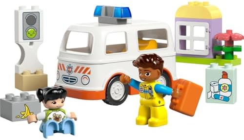 Alternative view of Town Ambulans ve Sürücü 10447-2 Yaş ve Üzeri Çocuklar için Eğitici ve Yaratıcı Oyuncak Yapım Seti (19 Parça)