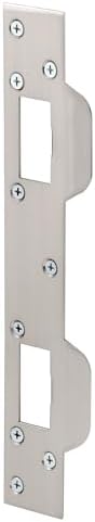 Security U 10385 kapı kilidi, 14,8 cm ve 15,2 cm delik mesafeleri ile kullanım için, çelik, saten/nikel rengi, 5-1/2 inç ila 6 inç