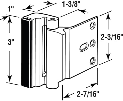 Alternative view of Products U 10827 Kapı Engelleyici Giriş Kapı Durdurucu, Nikel