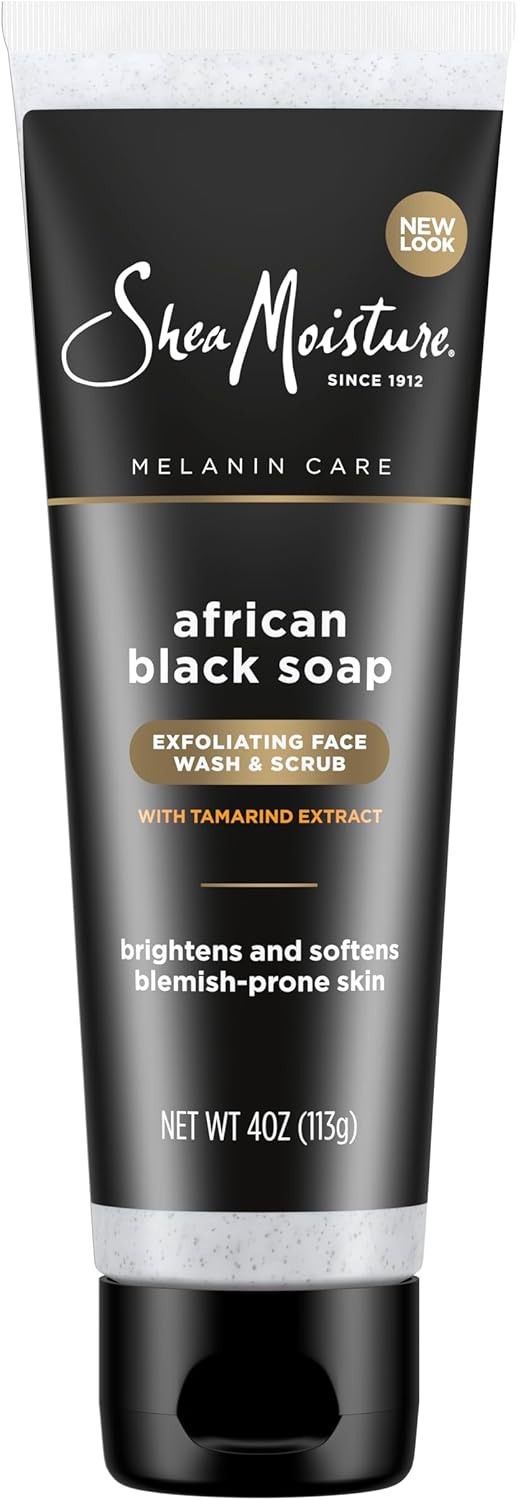 SHEA MOISTURE Afrika Siyah Sabunu Yüz Yıkama ve Peeling 113GR 4 oz
