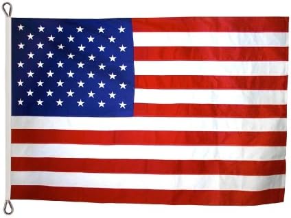 Alternative view of Annin Amerikan Bayrağı 2,4 x 3,6 m Tough-Tex En Güçlü, En Uzun Ömürlü Bayrak Yapıcıları,%100 ABD'de Dikilmiş Şeritler, İşlemeli Yıldızlar ve Halatlı Başlık. Model 2750