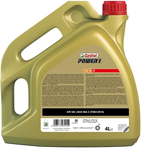 Alternative view of Castrol POWER1 4T 15W-50 4 Litre Motosiklet Yağı