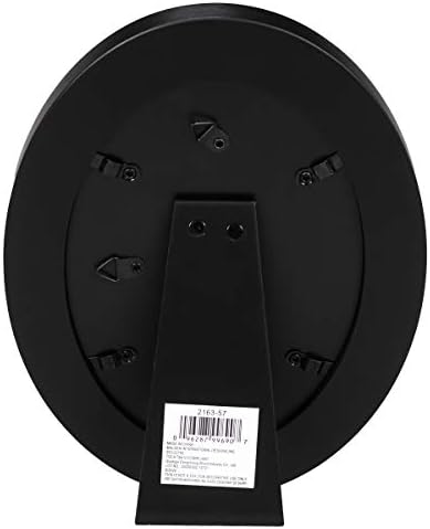 International Designs Klasik Oval Siyah Ahşap Resim Çerçevesi, 5x7, Siyah