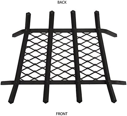 Pleasant Hearth - 1/2 "Kor Tutuculu Katı Çelik Şömine Izgaraları, Siyah, 45,5 cm