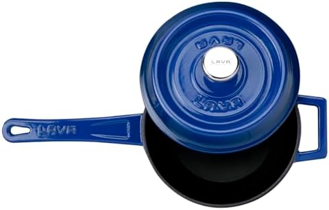 Alternative view of Döküm Yuvarlak Sos Tenceresi Metal Saplı 16 cm, Mavi