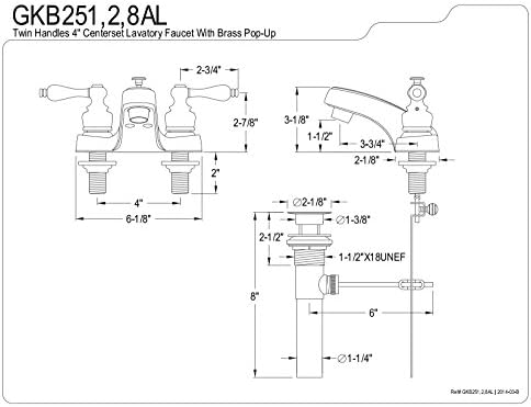 Alternative view of GKB251AL Magellan İkiz Kollu 10 cm Merkez Set Lavabo Musluğu, Cilalı Krom