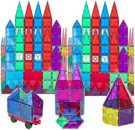 Playmags 56 Parça Manyetik Blok Set I Renkli ve Dayanıklı| Araba Dahil STEM Eğitici Oyuncak | Motor Becerilerini ve Yaratıcılığı Destekler | +6 Parça Ekstra