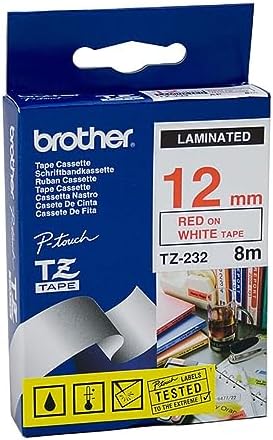 - P- Tze-232 Tze-Tape 12Mm Beyaz Üzerin