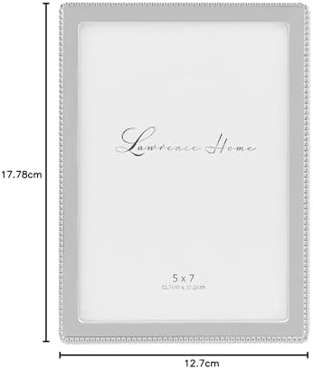 Alternative view of Frames Boncukların Hassas Dış Kenarlığına Sahip Metal Resim Çerçevesi, 13,7 x 17,7 cm, Gümüş
