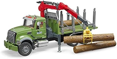 02824 – granit Holztransport-Kamyon Ladekran, tutucu ve 3 ağaç