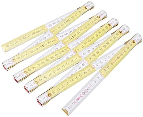BMI Holzgliedermassstab kayın ağacı, Gliederstaerke 3 mm, 1 adet, beyaz, sarı, 982980200