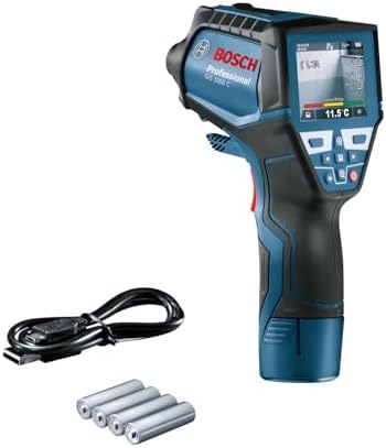 Professional GIS 1000 C Kızılötesi Sıcaklık Ölçer (Sıcaklık Aralığı: -40 °C ila 1000 °C, 4x AA pil, Karton Kutuda)