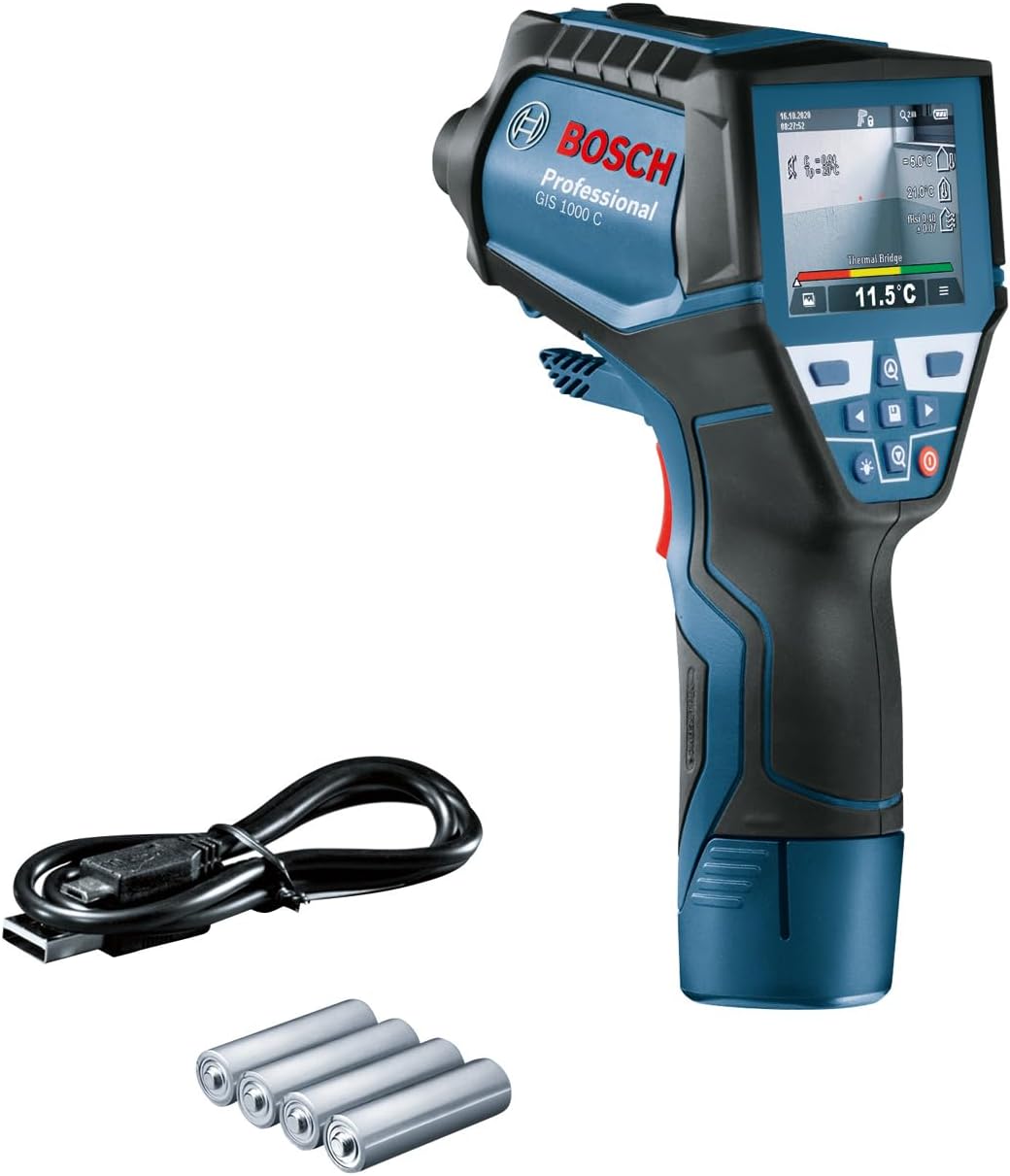 Alternative view of Professional GIS 1000 C Kızılötesi Sıcaklık Ölçer (Sıcaklık Aralığı: -40 °C ila 1000 °C, 4x AA pil, Karton Kutuda)