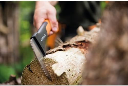 Alternative view of WoodXpert Zapa XA2, Uzunluk: 34,8 cm, Sertleştirilmiş çelik bıçak/Fiberglas saplı güçlendirilmiş sentetik malzeme, Koruyucu kılıf dahil, Siyah/Turuncu, 1003622