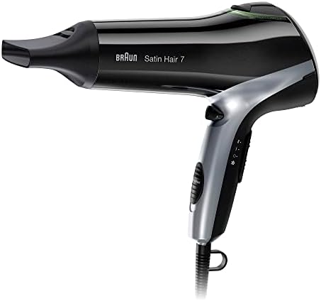 Satin Hair 7 saç kurutma makinesi, IonTec ve Satin Protect teknolojili profesyonel fön makinesi, HD710, siyah