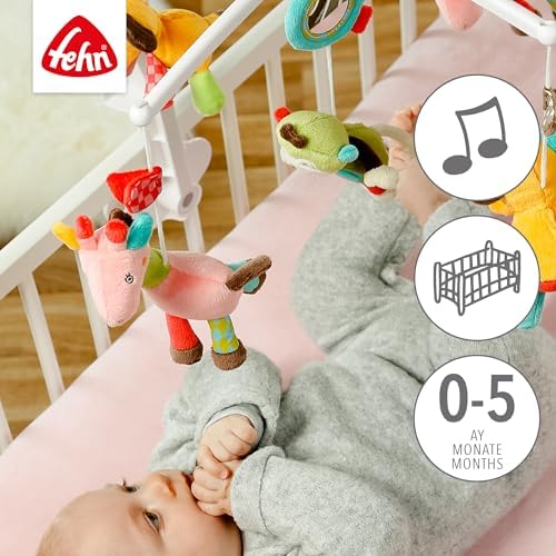 Alternative view of Müzik Mobil - Sevimli Hayvanlı Bebek Uyku Yardımı - Bebek Mobil Müzik Kutusu Melodi - 0-5 Ay arası Bebekler için Müzik Mobil Bebek Yatağı Oyuncak