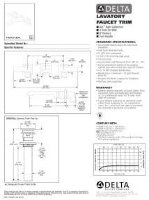 musluk T3567LF-Sswl ara iki kulplu duvar askısı WC musluk, paslanmaz çelik
