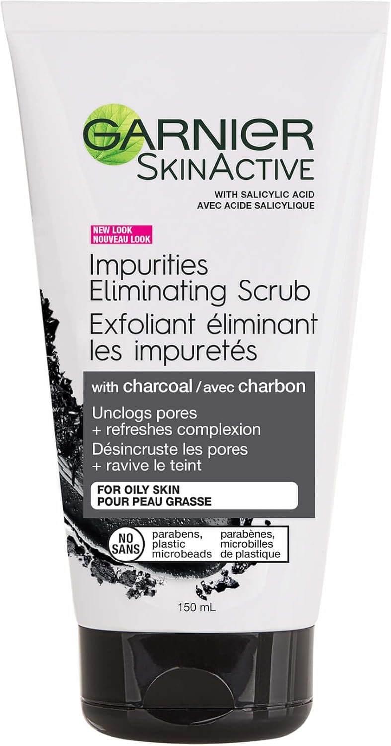 GARNIER SkinActive Siyah Nokta Karşıtı Kömürlü Yüz Peelingi 150ML, 603084410354