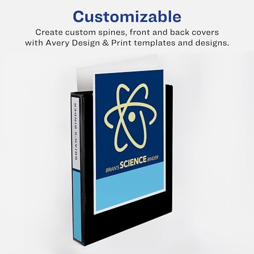 Alternative view of Economy View Binder, 3,8 cm yuvarlak halka, siyah, (5725) 1.5 Inch