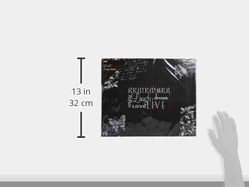 Albums Fotoğraf Albümleri T-12CHLK/R 3 Halkalı Baskılı Kara Tahta Tasarım Cilt Hatırla Albümü, 30,48 x 30,48 cm, 30,48 x 30,48 cm