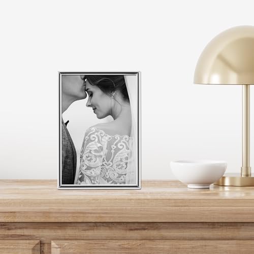 Frames Simply Metal Resim Çerçevesi, Gümüş, 3,5x5