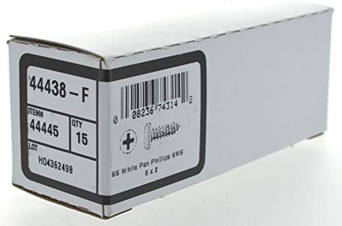 Alternative view of Group 44445 20 x 5 cm Beyaz Tava Başlı Phillips Sac Vida, Paslanmaz Çelik, 15'li Paket