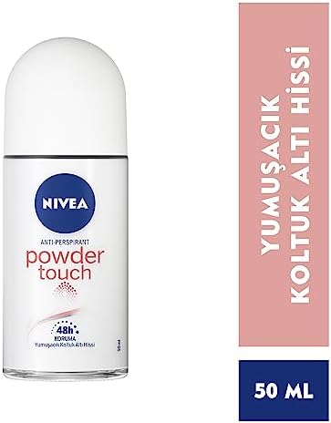 Kadın Roll-on Deodorant Powder 50ml, Koltuk Altı Koruma, Ter ve Ter Kokusuna Karşı 48 Saat Deodorant Koruması