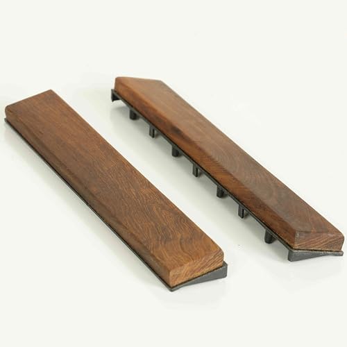 EZ-Floor End Parça Kilitli Döşeme Masif Tik Ahşap (2'li Set)