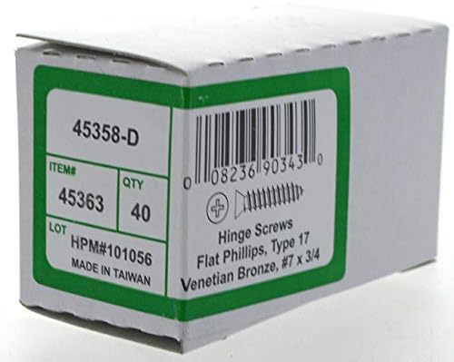 Alternative view of 45363#7 x 3/4-inç Düz Phillips Ahşap Vida, Antik Bronz, (40'lı Paket)