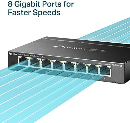 Alternative view of TL-SG108E, 8-Port Gigabit Easy Smart Switch