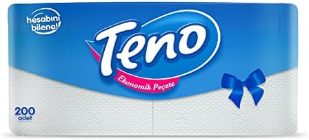 Alternative view of Teno Peçete Tek Katlı Beyaz 200 Adet