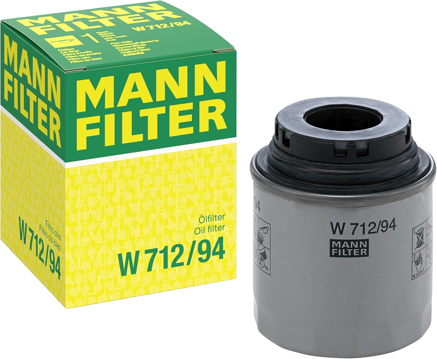 Alternative view of MANN-FILTER W 712/94 Yağ Filtresi (VW Group)