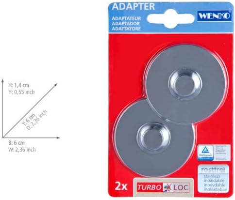 Turbo-Loc® Adaptörü delmeden sabitleme için Krom