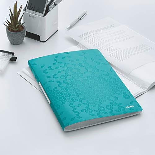 Alternative view of WOW A4 Sunum Dosyası, Metalik Buz Mavisi, 20 Şeffaf Poşetli, 40 A4 Sayfa Kapasiteli, 46310051