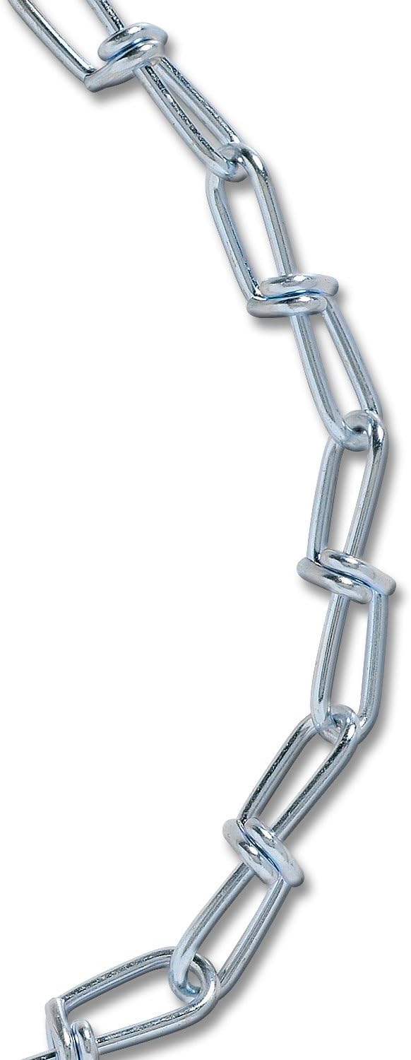 Industries A15921 2/0 Double Loop Electro galvanizli, 3 m gerçek, çinko Gümüş
