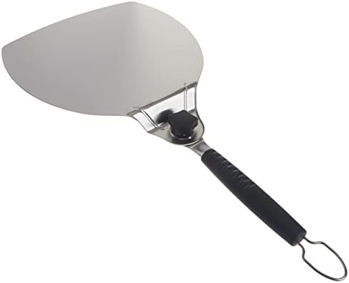 Alternative view of ® Pizza küreği, pizza küreği, pizza küreği, paslanmaz çelik, döner sap, yerden tasarruf sağlayan saklama için, pizza, ekmek vs. için, 6691