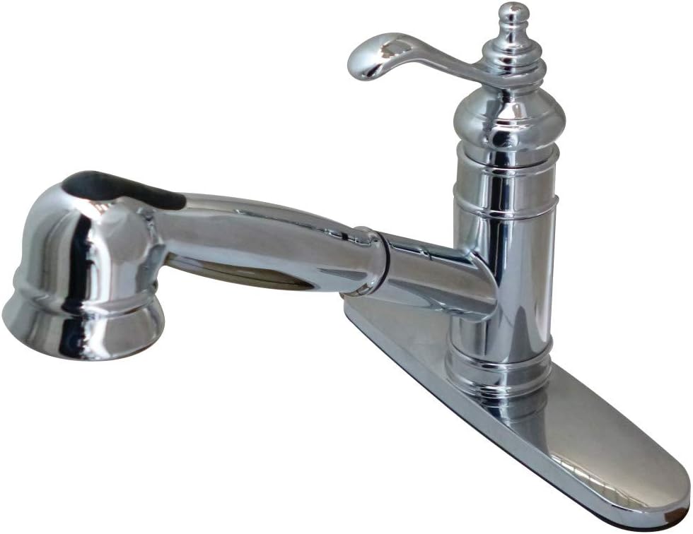Gourmetier GSC7571TL Templeton 20cm Handle Kitchen with Pull-Out Wand, Chrome