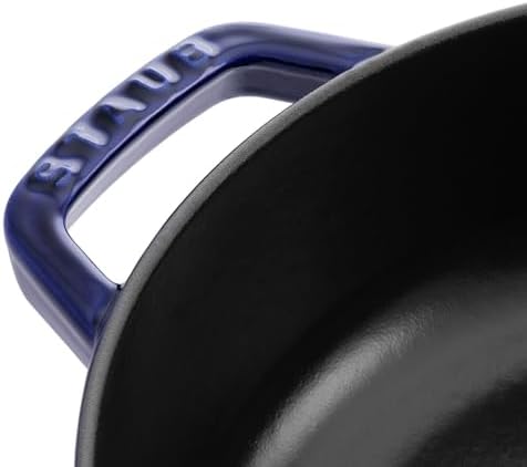 Alternative view of Braisers Chistera Yağmur Efektli Kapaklı Döküm Tencere, Mavi