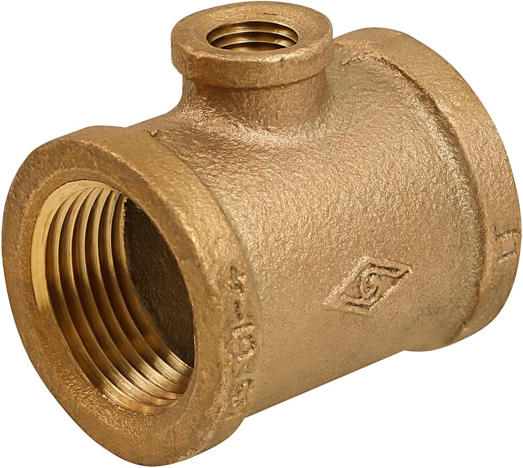 Giant CSSU0120 1/2 inç x 1/4 inç. Kurşunsuz Azaltıcı T Dişi Dişli Bağlantı Uçları ile İki Boyut, Pirinç Yapı, Daha Yüksek Korozyon Direnci Ekonomik ve Kolay Kurulum, 14