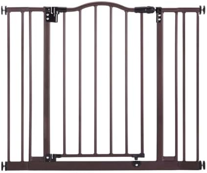 Alternative view of MyPet Windsor Hold-Open & Auto-Close Basınç-Montaj Pet Kapısı: Ağır Hizmet Tipi Çelik Kapı 72,4 cm Boyunda, Mat Bronzda 28 "ila 38" Genişliğinde İki 5" Uzantı ile birlikte gelir