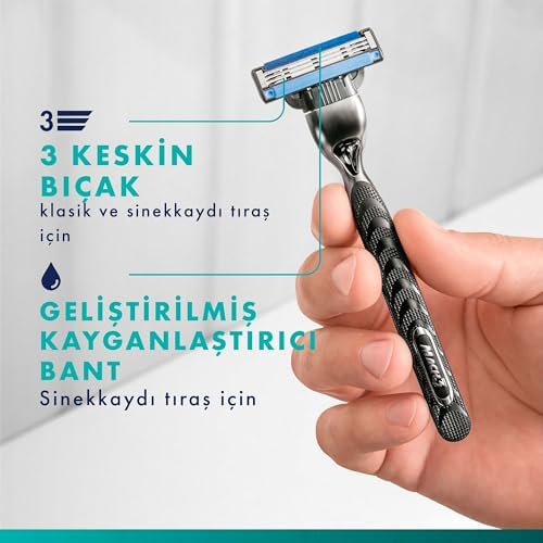 Alternative view of Mach3 Yedek Tıraş Bıçağı 4'lü