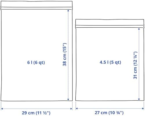 Alternative view of Plastik torba Istad, 30 adet paket, şunlardan oluşur: 15 torba 6 l (28,5 x 41 cm) ve 15 torba 4,5 l (27 x 34 cm), tekrar kullanılabilir, çünkü tekrar kapatılabilir