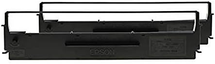 Epson C13S015614 LX300 yazıcı renk şeridi-2 Pack, siyah/Naylon