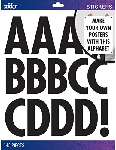Alternative view of Sticko XL Alphabet Stickers- Futura Regular XL -E5290128