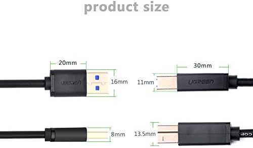 10372 2m USB A USB B fişi siyah - USB A USB B 3.0 (3.1 Gen 1), siyah