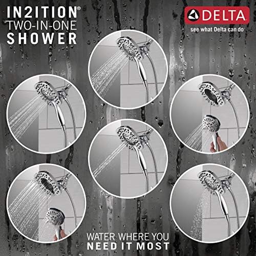 (Without Rough, Shower, Chrome) - T17264-I Ashlyn Monitor 17 Series Shower with In2ition Two-in-One Handshower Showerhead, Chrome