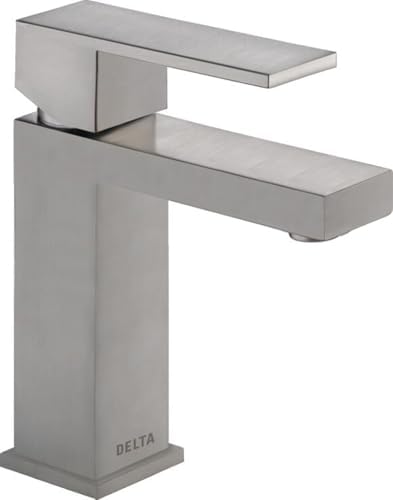 Modern tek delikli banyo musluğu fırçalanmış nikel, tek kollu banyo musluğu, gider montajı, paslanmaz çelik 567LF-SSPP