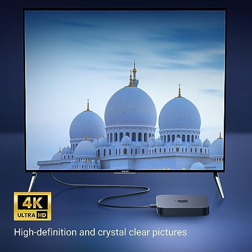 Alternative view of HDMI kablosu 4K açılı 1M 90 derece açılı fiş HDMI açılı kablo 2.0 18 Gbit/s Ethernet HDR 3D ARC destekler, PC, Blue-ray oynatıcı, Xbox360, PS3, PS4 vb. ile uyumludur