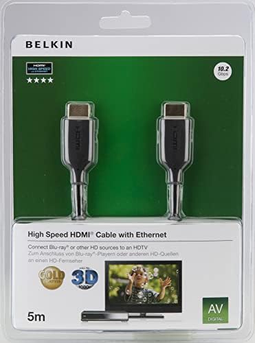 5 m HDMI (M) - HDMI (M) Ethernet Kablolu Siyah