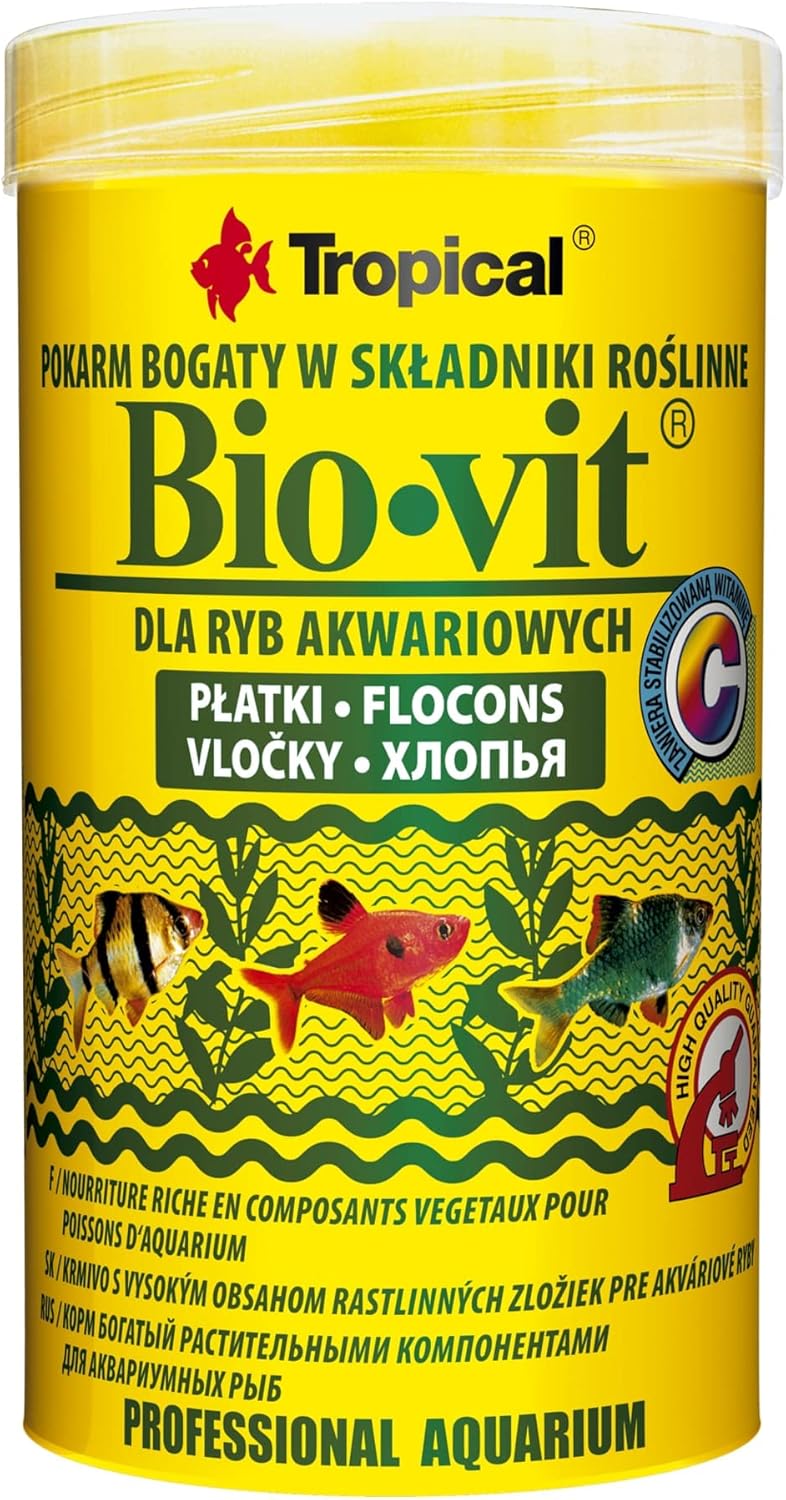 Akvaryum balıkları için bitki yemi BIO-VIT 250 ml / 50 g